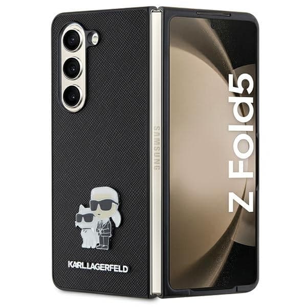 Karl Lagerfeld Saffiano Karl&Choupette - θήκη για Samsung Galaxy Z Fold5 - Μαύρο