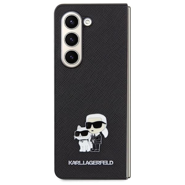 Karl Lagerfeld Saffiano Karl&Choupette - θήκη για Samsung Galaxy Z Fold5 - Μαύρο 2