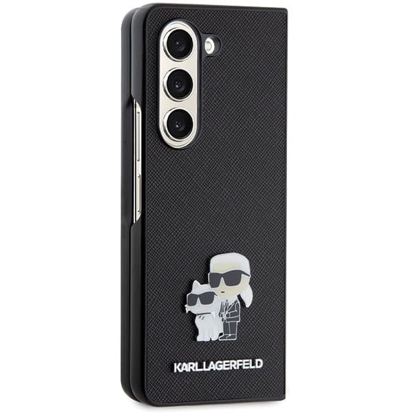 Karl Lagerfeld Saffiano Karl&Choupette - θήκη για Samsung Galaxy Z Fold5 - Μαύρο 5