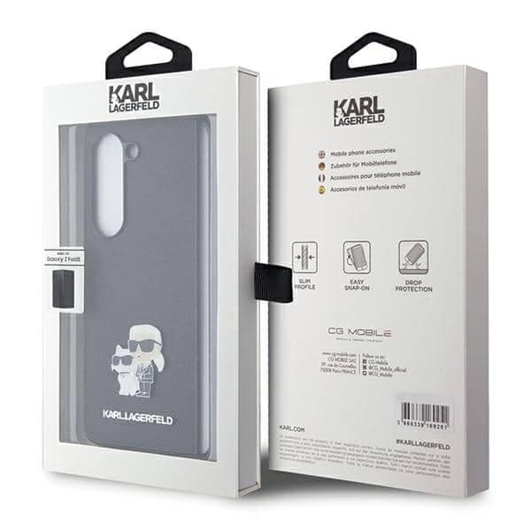 Karl Lagerfeld Saffiano Karl&Choupette - θήκη για Samsung Galaxy Z Fold5 - Μαύρο 7