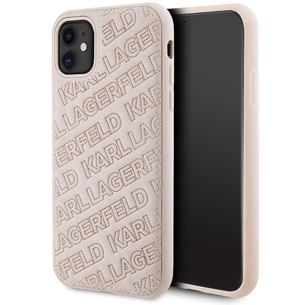 Karl Lagerfeld Quilted K Pattern - θήκη για Apple iPhone 11 / XR - Ροζ