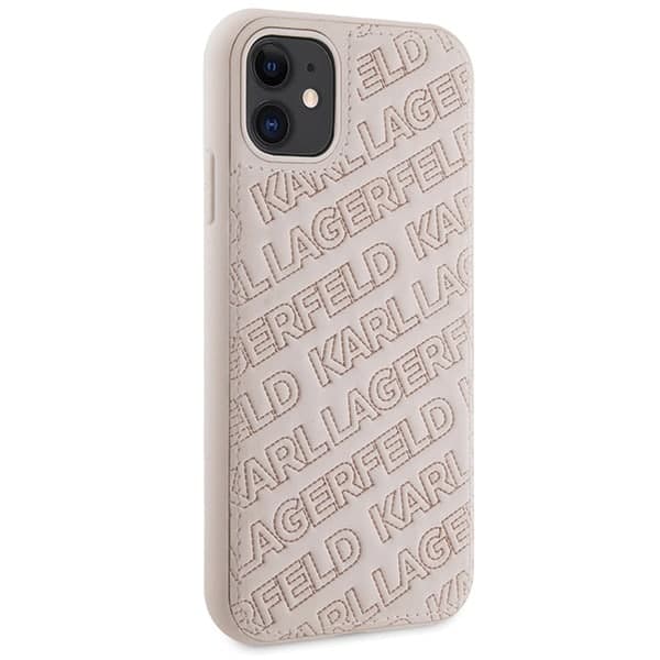Karl Lagerfeld Quilted K Pattern - θήκη για Apple iPhone 11 / XR - Ροζ 4