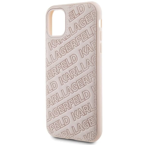 Karl Lagerfeld Quilted K Pattern - θήκη για Apple iPhone 11 / XR - Ροζ 6