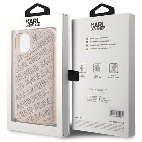 Karl Lagerfeld Quilted K Pattern - θήκη για Apple iPhone 11 / XR - Ροζ 8
