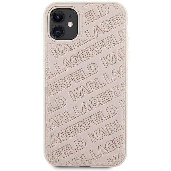 Karl Lagerfeld Quilted K Pattern - θήκη για Apple iPhone 11 / XR - Ροζ 3