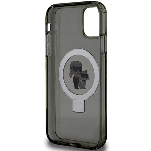 Karl Lagerfeld Ring Stand Karl&Choupette - θήκη για Apple iPhone 11 / XR - Μαύρο 7