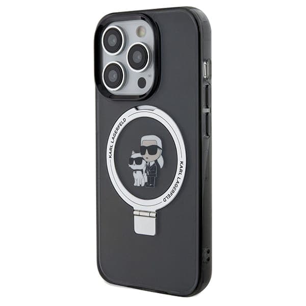 Karl Lagerfeld Ring Stand Karl&Choupette - θήκη για Apple iPhone 13 Pro Max - Μαύρο 2