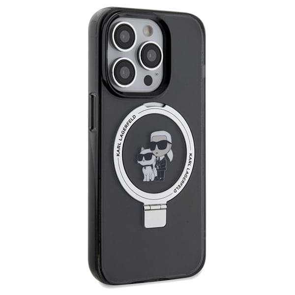 Karl Lagerfeld Ring Stand Karl&Choupette - θήκη για Apple iPhone 13 Pro Max - Μαύρο 4
