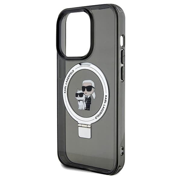 Karl Lagerfeld Ring Stand Karl&Choupette - θήκη για Apple iPhone 13 Pro Max - Μαύρο 6