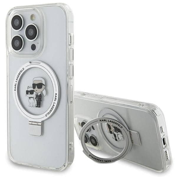 Karl Lagerfeld Ring Stand Karl&Choupettte MagSafe - Apple iPhone 13 Pro Max - Λευκό