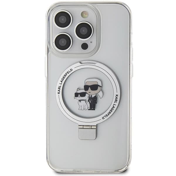 Karl Lagerfeld Ring Stand Karl&Choupettte MagSafe - Apple iPhone 13 Pro Max - Λευκό 3