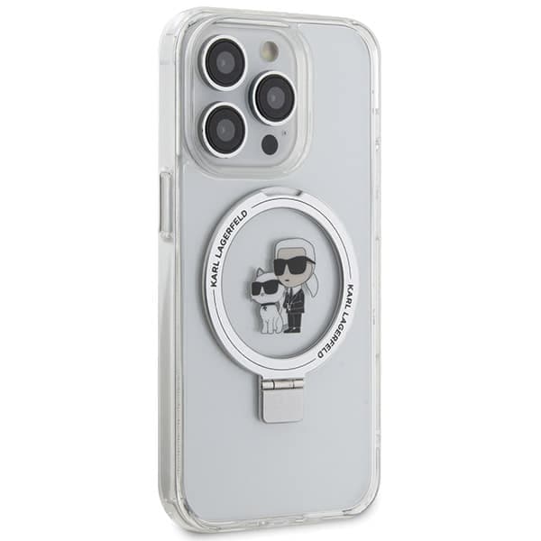 Karl Lagerfeld Ring Stand Karl&Choupettte MagSafe - Apple iPhone 13 Pro Max - Λευκό 4