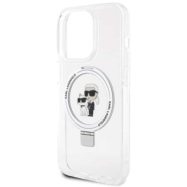 Karl Lagerfeld Ring Stand Karl&Choupettte MagSafe - Apple iPhone 13 Pro Max - Λευκό 6