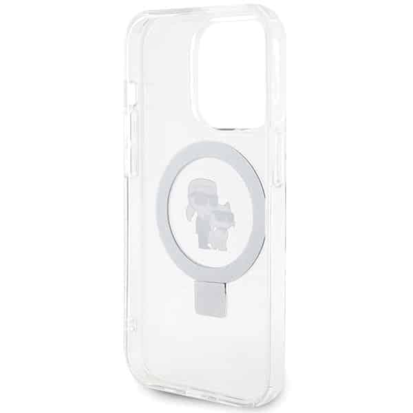 Karl Lagerfeld Ring Stand Karl&Choupettte MagSafe - Apple iPhone 13 Pro Max - Λευκό 7