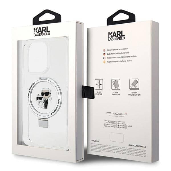 Karl Lagerfeld Ring Stand Karl&Choupettte MagSafe - Apple iPhone 13 Pro Max - Λευκό 8