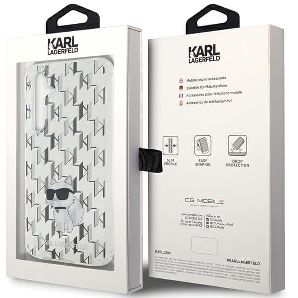 Karl Lagerfeld Monogram Choupette - θήκη για Samsung Galaxy S23 FE - Διάφανο 7