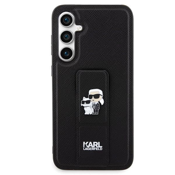 Karl Lagerfeld Gripstand Saffiano Karl&Choupette - θήκη για Samsung Galaxy S23 FE - Μαύρο 3