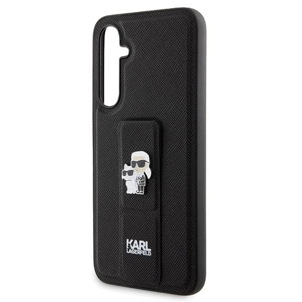 Karl Lagerfeld Gripstand Saffiano Karl&Choupette - θήκη για Samsung Galaxy S23 FE - Μαύρο 5