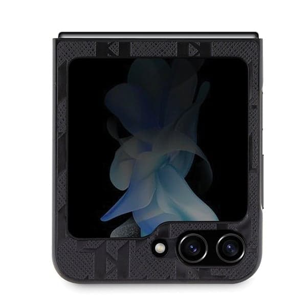 Karl Lagerfeld Saffiano Monogram Choupette Pin - θήκη για Samsung Galaxy Z Flip5 - Μαύρο 3
