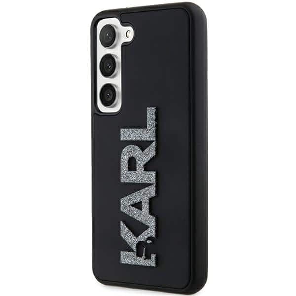 Karl Lagerfeld 3D Rubber Glitter Logo - θήκη για Samsung Galaxy S23 - Μαύρο 2