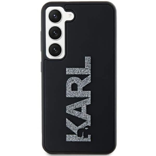 Karl Lagerfeld 3D Rubber Glitter Logo - θήκη για Samsung Galaxy S23 - Μαύρο 3