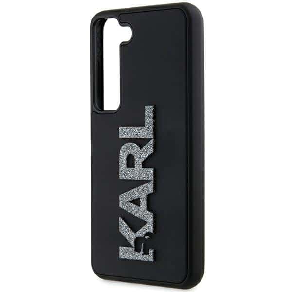 Karl Lagerfeld 3D Rubber Glitter Logo - θήκη για Samsung Galaxy S23 - Μαύρο 6