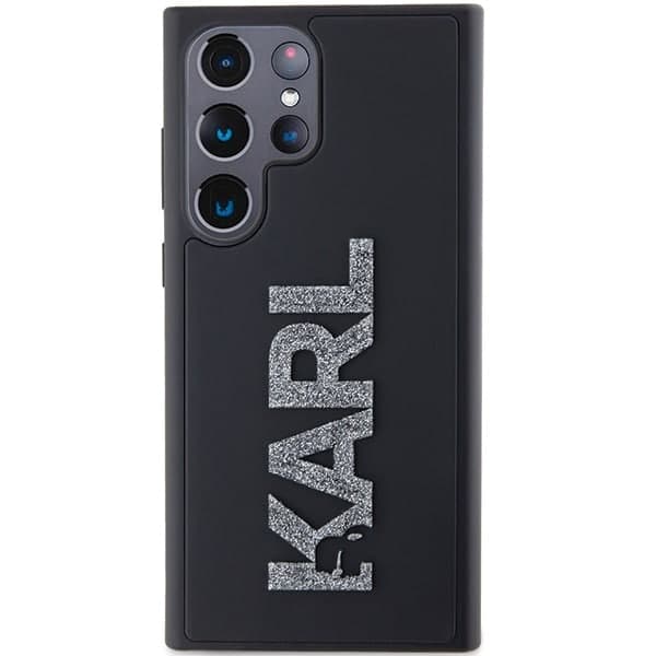Karl Lagerfeld 3D Rubber Glitter Logo - θήκη για Samsung Galaxy S23 Ultra - Μαύρο 2