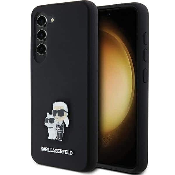 Karl Lagerfeld Choupette Metal Pin - θήκη για Samsung Galaxy S23 - Μαύρο