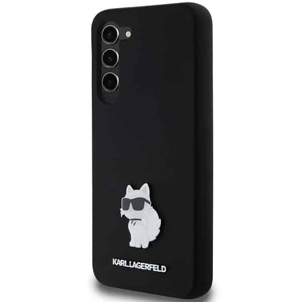 Karl Lagerfeld Silicone Choupette Metal Pin - θήκη για Samsung Galaxy S23+ - Μαύρο 2