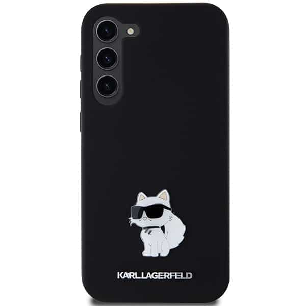 Karl Lagerfeld Silicone Choupette Metal Pin - θήκη για Samsung Galaxy S23+ - Μαύρο 3