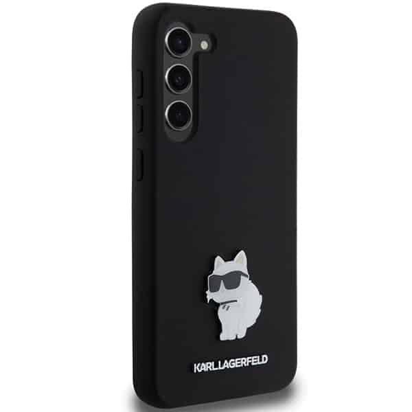 Karl Lagerfeld Silicone Choupette Metal Pin - θήκη για Samsung Galaxy S23+ - Μαύρο 4