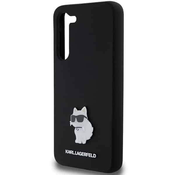 Karl Lagerfeld Silicone Choupette Metal Pin - θήκη για Samsung Galaxy S23+ - Μαύρο 6