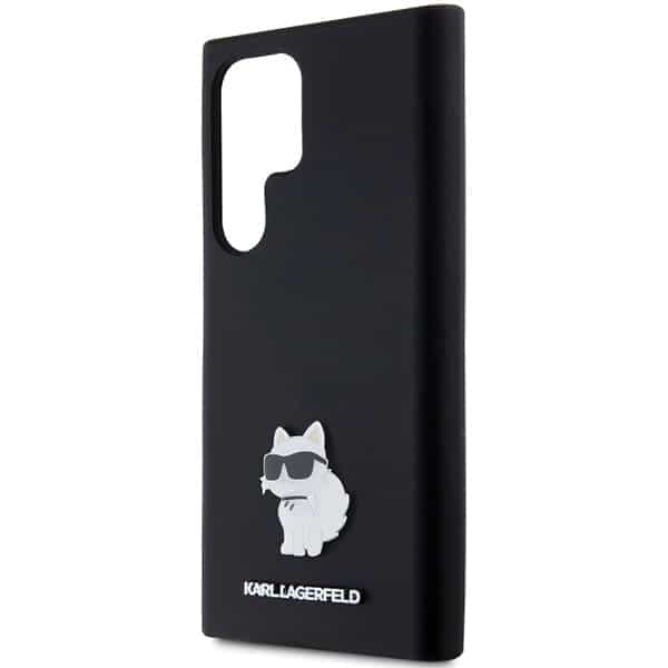 Karl Lagerfeld Silicone Choupette Metal Pin - θήκη για Samsung Galaxy S23 Ultra - Μαύρο 6