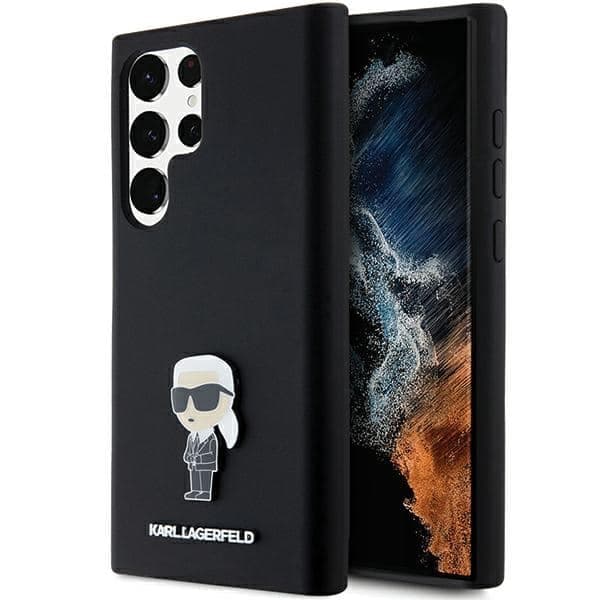 Karl Lagerfeld Silicone Ikonik - θήκη για Samsung Galaxy S23 Ultra - Μαύρο