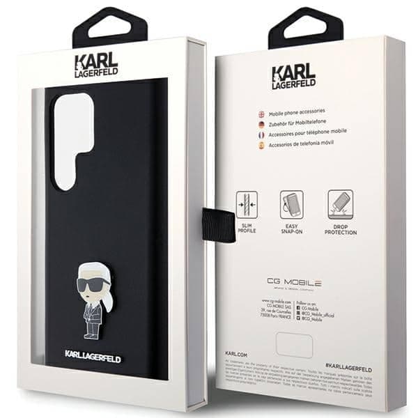 Karl Lagerfeld Silicone Ikonik - θήκη για Samsung Galaxy S23 Ultra - Μαύρο 8