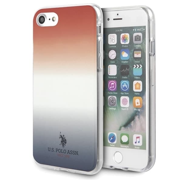 US Polo USHCI8TRDGRB iPhone 7/8/SE 2020 / SE 2022 κόκκινο-μπλε/blue&red Gradient Pattern Collection