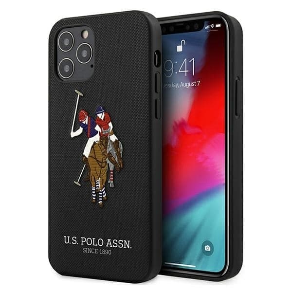 U.S. Polo Assn. Polo Embroidery - θήκη για Apple iPhone 12 / Pro - Μαύρο