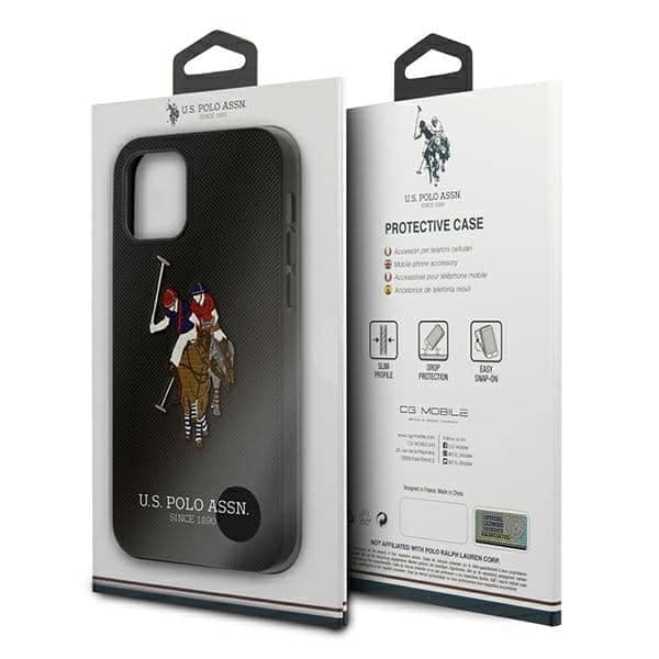 U.S. Polo Assn. Polo Embroidery - θήκη για Apple iPhone 12 / Pro - Μαύρο 8