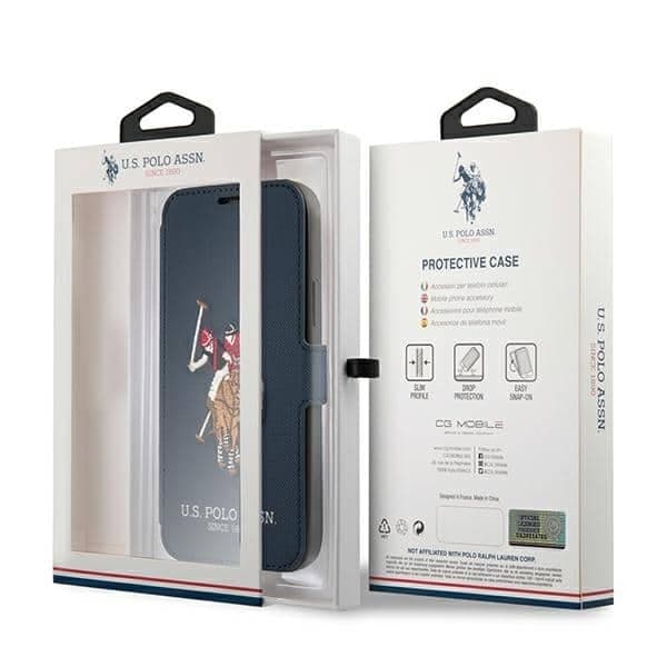 U.S. Polo Assn. Polo Embroidery - θήκη για Apple iPhone 12 / Pro - Μπλε 7