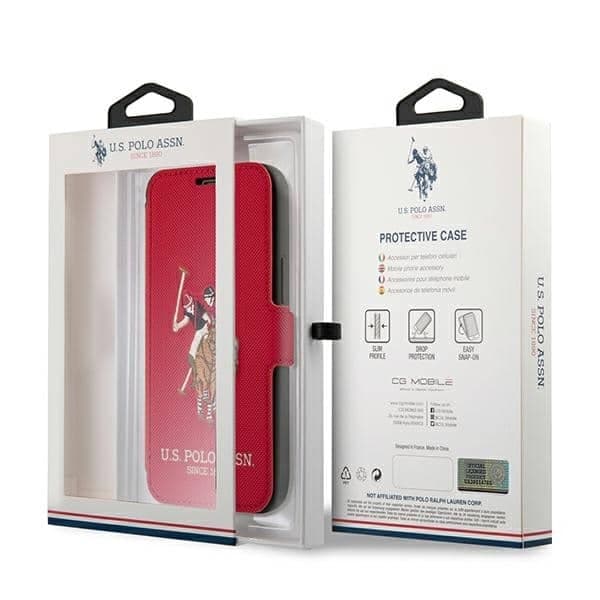 U.S. Polo Assn. Polo Embroidery - θήκη για Apple iPhone 12 - Κόκκινο 7