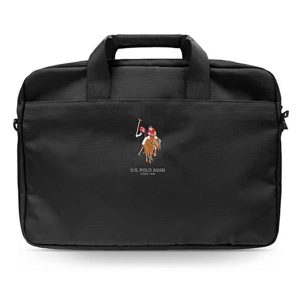 US Polo Τσάντα USCB15PUGFLBK 16" μαύρη