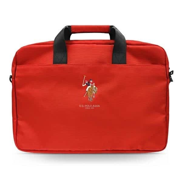 US Polo Τσάντα USCB15PUGFLRE 16" κόκκινη /red