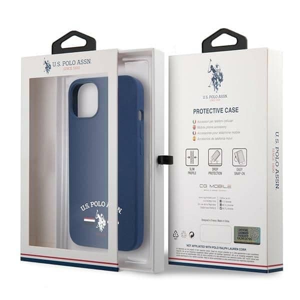 U.S. Polo Assn. Silicone - θήκη για Apple iPhone 13 mini - Μπλε 8