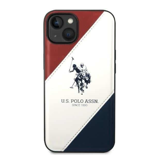 US Polo USHCP14MPSO3 iPhone 14 Plus / 15 Plus 6,7" λευκό Tricolor Embossed 3