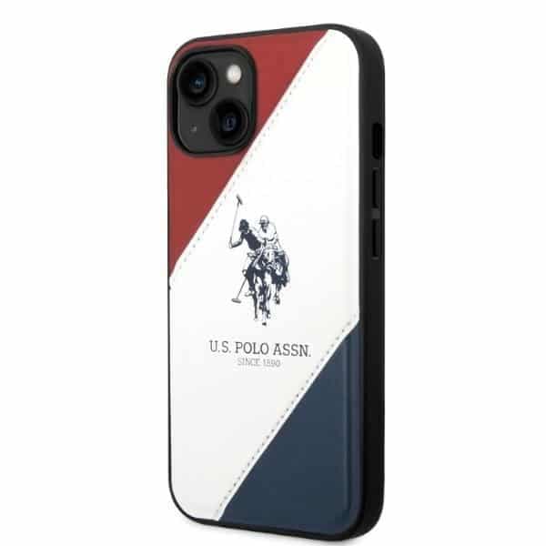 US Polo USHCP14MPSO3 iPhone 14 Plus / 15 Plus 6,7" λευκό Tricolor Embossed 2
