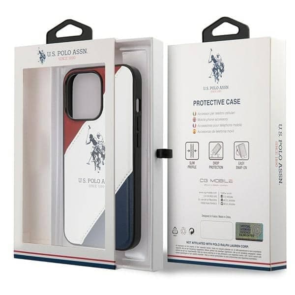 U.S. Polo Assn. Authentic Logo Collection - θήκη για Apple iPhone 13 Pro - Λευκό 8