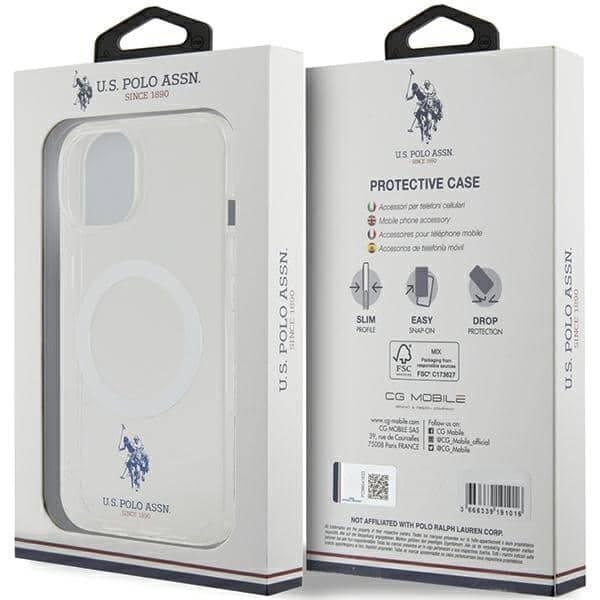 U.S. Polo Assn. Authentic Logo Collection - θήκη για Apple iPhone 13 Pro Max - Διάφανο 8