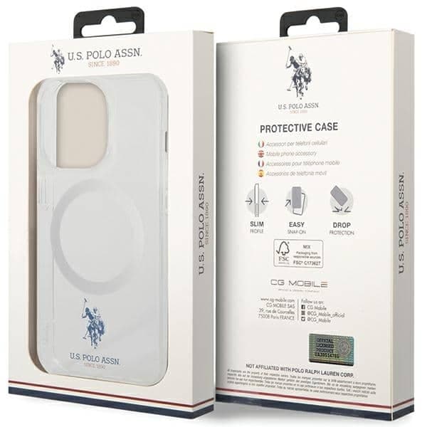 US Polo USHMP15LUCIT iPhone 15 Pro 6.1" διαφανής συλλογή MagSafe 8