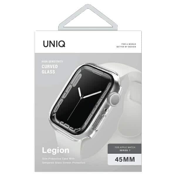 UNIQ θήκη Legion για Apple Watch Series 7/8/ 9 45mm διάφανη/clear 2