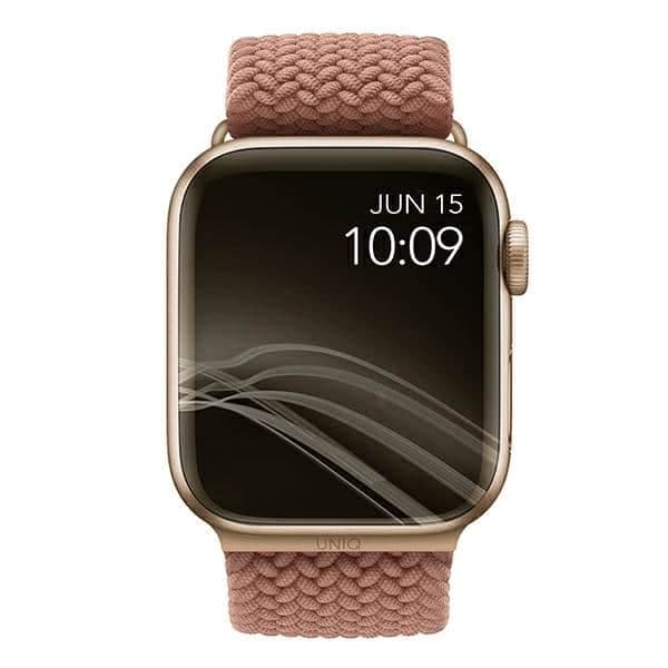 UNIQ pasek Aspen Apple Watch 44/42/45 mm Series 1/2/3/4/5/6/7/8/9/SE/SE2 Braided różowy/grapefruit pink 2